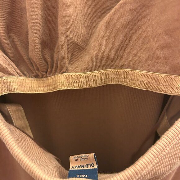 Old Navy Fitted Sleeveless Halter Rib Knit Midi Dress Warm Hickory Brown Lg Tall - Picture 9 of 12